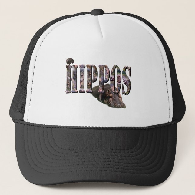 Casquette Logo Hippo Avec Hippopotame, (Devant)