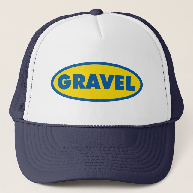 Casquette Logo jaune Gravel Cycling (Devant)