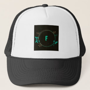 Casquette Logo lettre F avec monogramme initial personnalisé