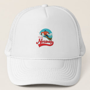 Casquette logo Norvège pour skier