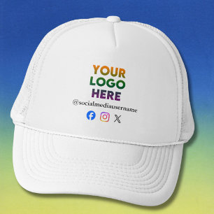 Casquette *Logo personnalisé et entreprise de médias sociaux