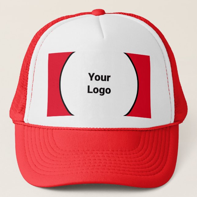 Casquette Logo personnalisé simple et élégant ici société (Devant)