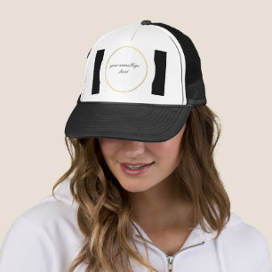 Casquette Logo personnalisé simple et élégant ici société