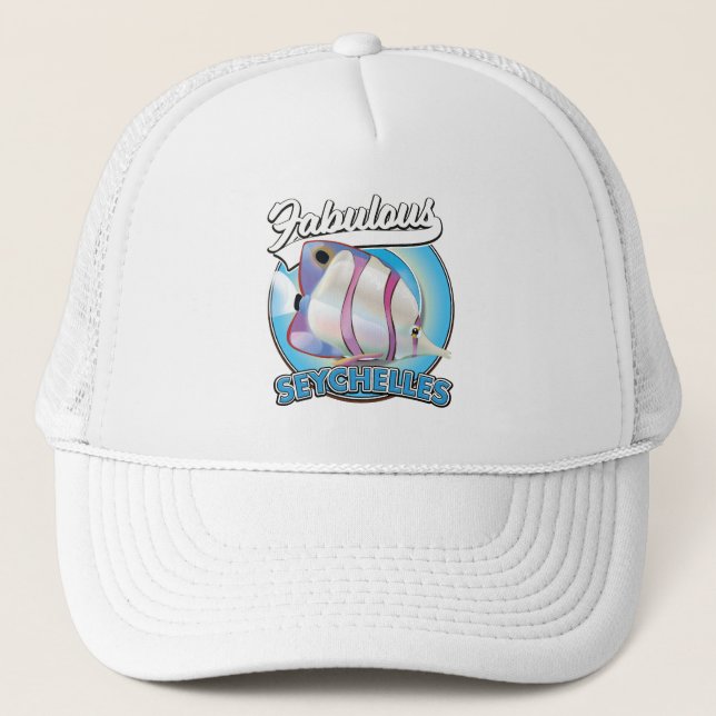 Casquette Logo rétro fabuleux des Seychelles (Devant)