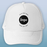 Casquette Logo Simple Avec Entreprise Texte<br><div class="desc">Ajoutez votre propre logo et le choix du texte à cette conception. Supprimez le texte supérieur ou inférieur si vous préférez. Minimaliste et professionnel. Idéal pour l'image de marque des employés ou comme produit promotionnel pour vos clients et clients.</div>