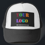 Casquette Logo Site Web Promotionnels Trucker d'affaires cha<br><div class="desc">Couleurs et polices personnalisées - Votre logo et votre texte promotionnel Entreprise Personnalisée Casquette / cadeau - Ajouter votre logo / image et texte / information - Redimensionner et déplacer des éléments avec l'outil de personnalisation. Choisissez la police / taille / couleur. Veuillez utiliser votre logo - image qui ne...</div>