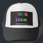 Casquette Logo Site Web Promotionnels Trucker d'affaires cha<br><div class="desc">Couleurs et polices personnalisées - Votre logo et votre texte promotionnel Entreprise Personnalisée Casquette / cadeau - Ajouter votre logo / image et texte / information - Redimensionner et déplacer des éléments avec l'outil de personnalisation. Choisissez la police / taille / couleur. Veuillez utiliser votre logo - image qui ne...</div>