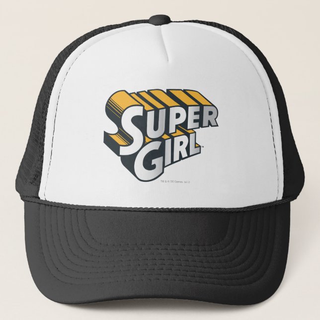 Casquette Logo Supergirl Silver et Orange (Devant)