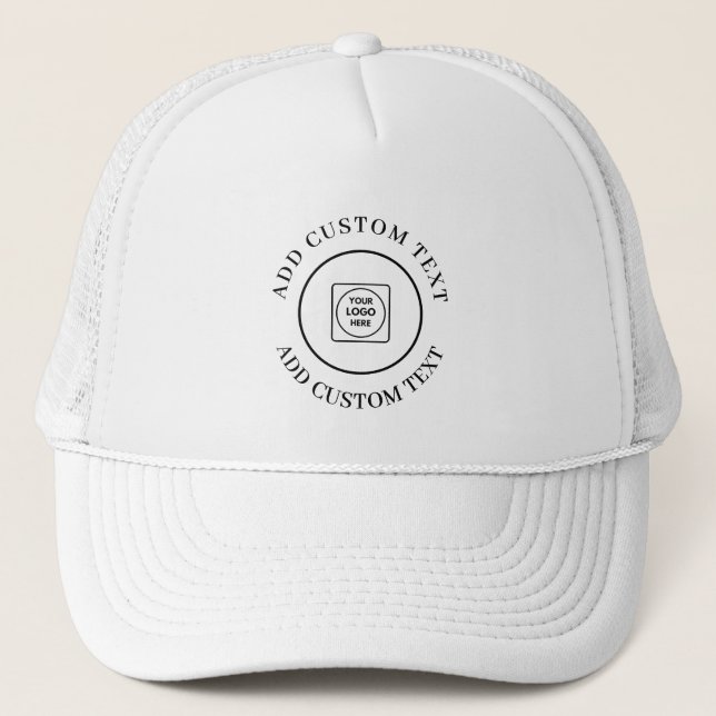 Casquette Logo Text Promotional Branded Business Design (Devant)