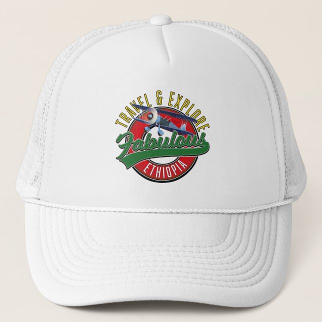 Casquette logo Travel Explore Fabulous Ethiopia (Devant)