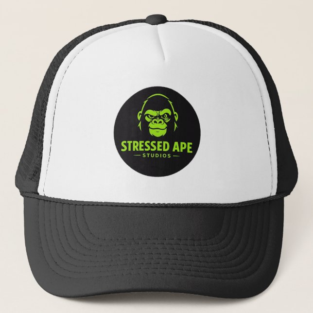 Casquette Logo vert du studio Stressed Ape (Devant)