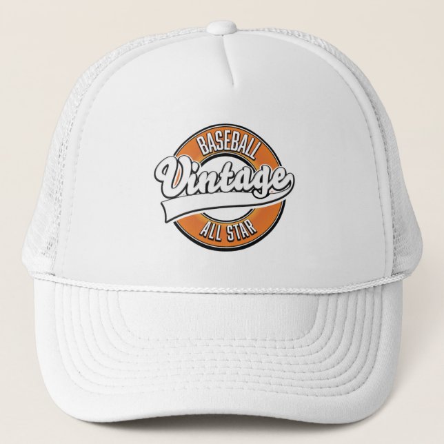Casquette Logo vintage de baseball. (Devant)