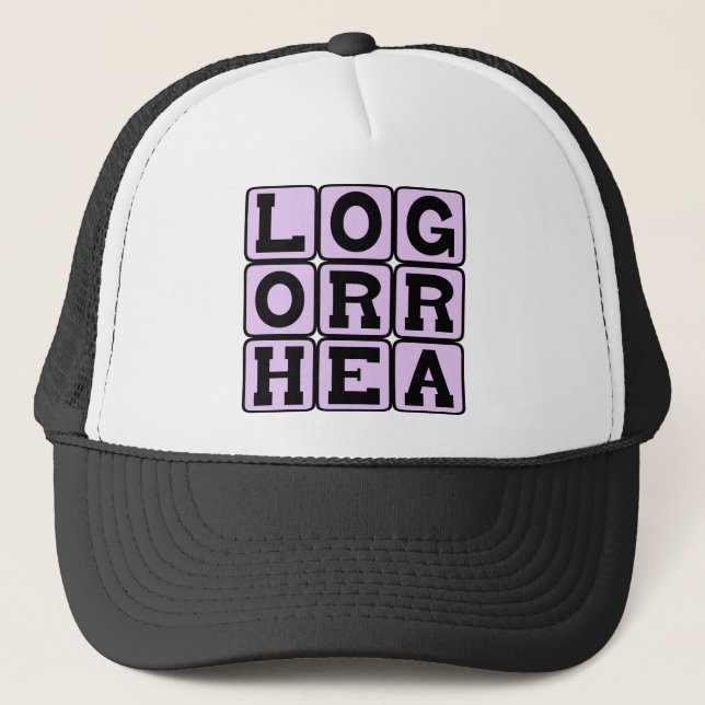 Casquette Logorrhée, verbosité incohérente (Devant)