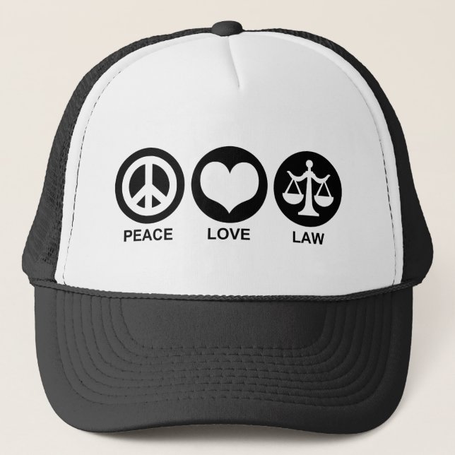 Casquette Loi de l'amour pour la paix (Devant)