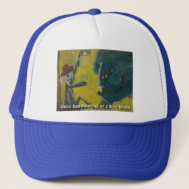 Casquette l'oncle sam pointant vers l'orage (Devant)