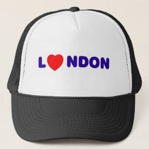 Casquette London coeur rouge