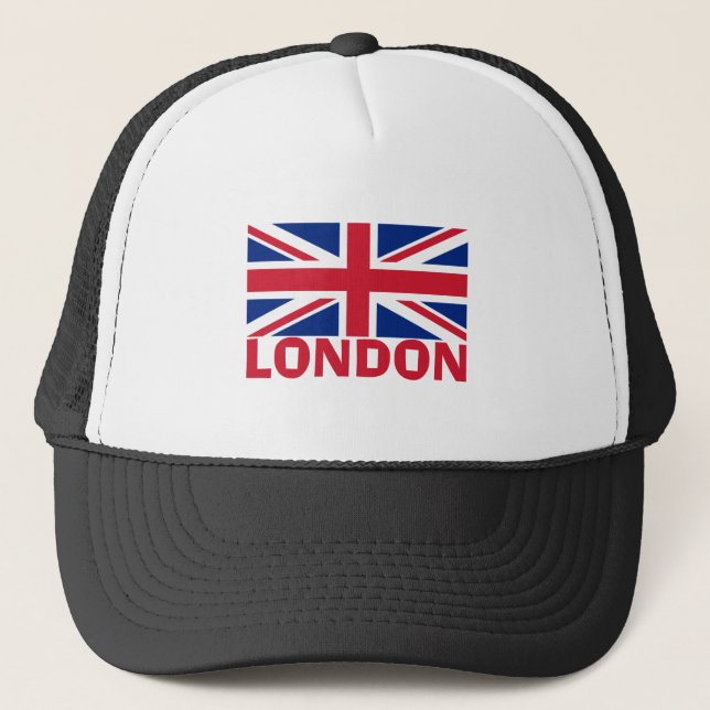 Casquette Londres en rouge (Devant)