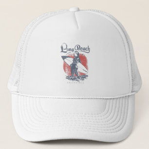 Casquette Long Beach California Surfer Girl Artwork