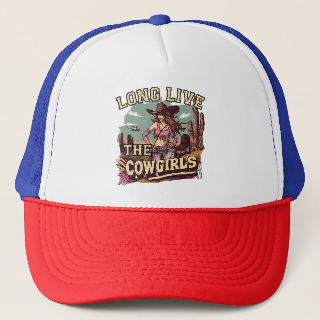 Casquette Long live the cowgirl (Devant)