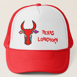 Casquette longhorn du Texas stylisé