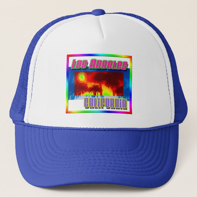 casquette "Los Angeles California Sunset Palm Tree (Devant)