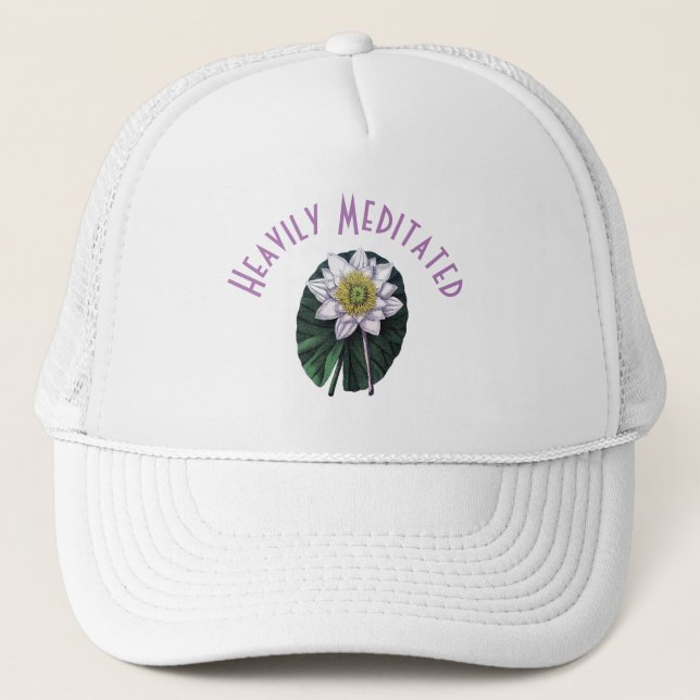 Casquette Lotus Drôle Très Médité (Devant)