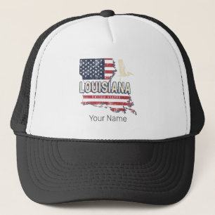 Casquette Louisiane avec conception vintage de pélican USA