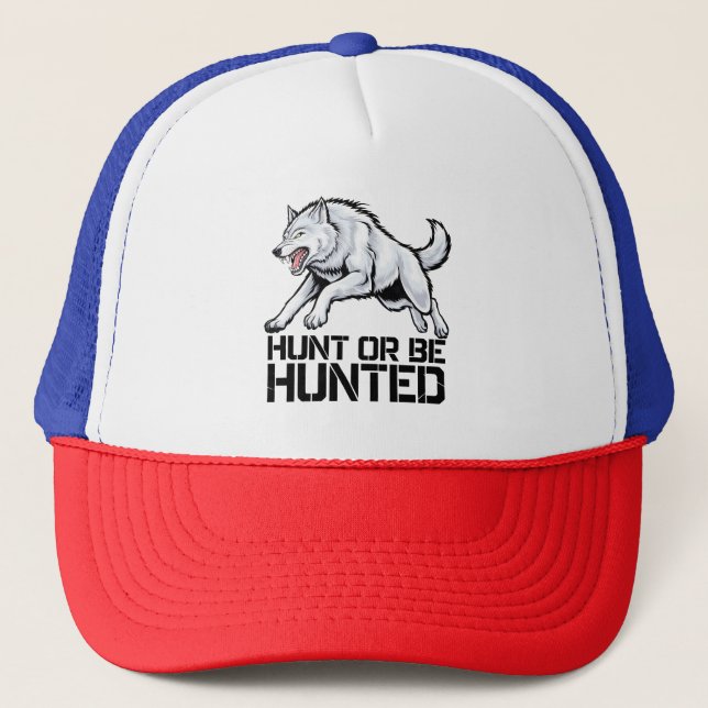 Casquette Loup alpha : chasse ou chasse (Devant)