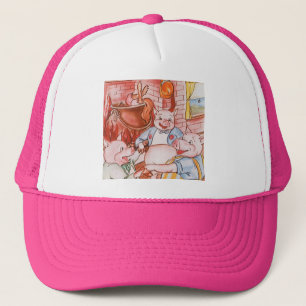 Casquette Loup de Cuisine de trois petits cochons, conte Vin