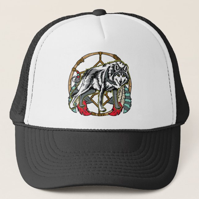 Casquette Loup Dreamcatcher (Devant)