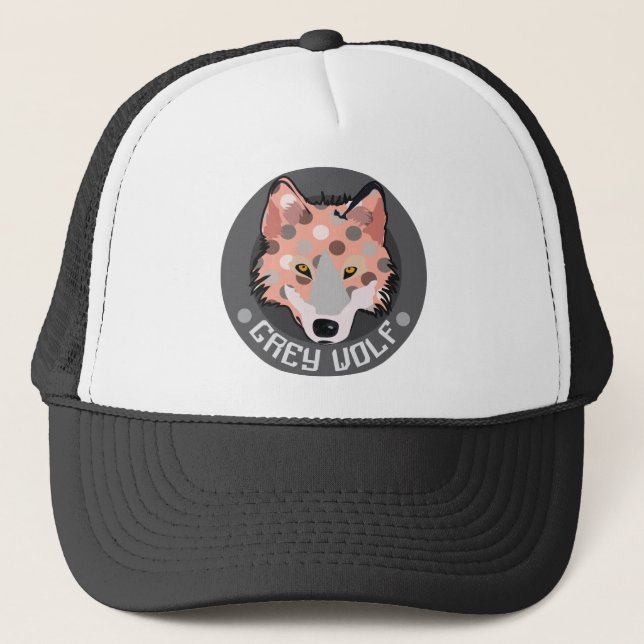 Casquette Loup gris (Devant)