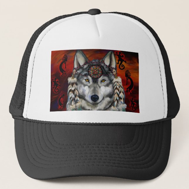 Casquette Loup Gris (Devant)