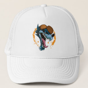 Casquette Loup joyeux caricaturiste