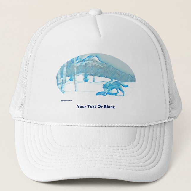 Casquette Loup Solitaire En Hiver (Devant)