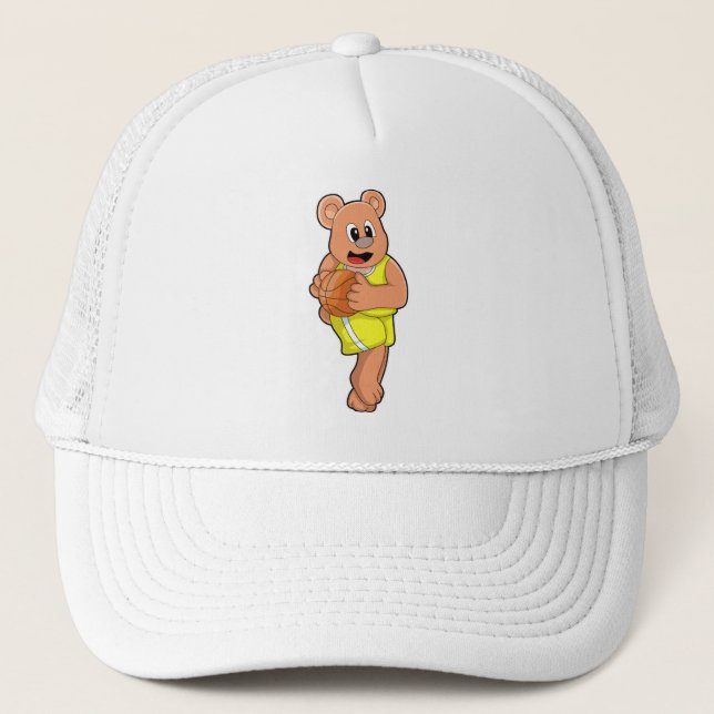 Casquette L'ours dans les sports de basket-ball (Devant)