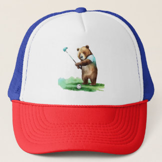 Casquette L'ours de golf : une journée sur le vert