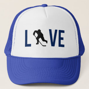 Casquette Love Hockey (bleu)