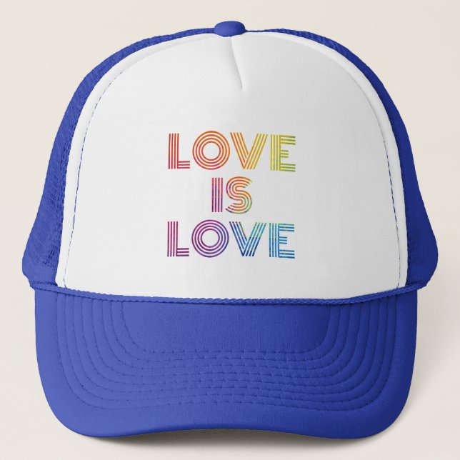 Casquette Love is Love | Modern Stripes (Devant)
