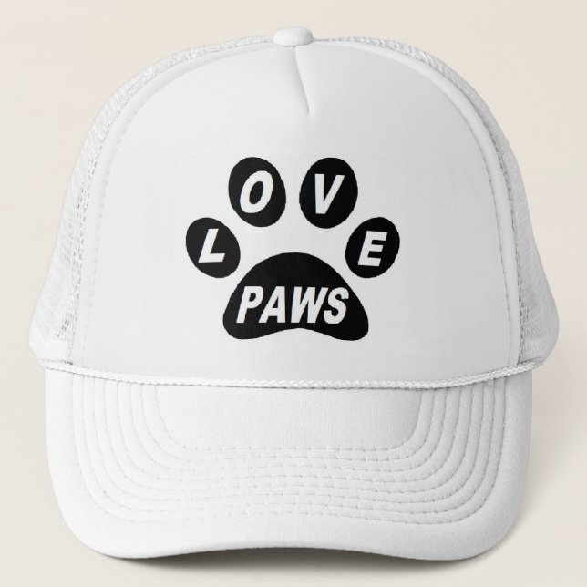 Casquette Love Paws on Paws Black (Devant)