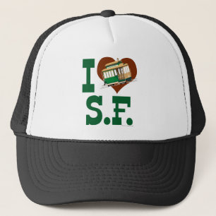 Casquette Love San Francisco Cable Cars Illustrated Art