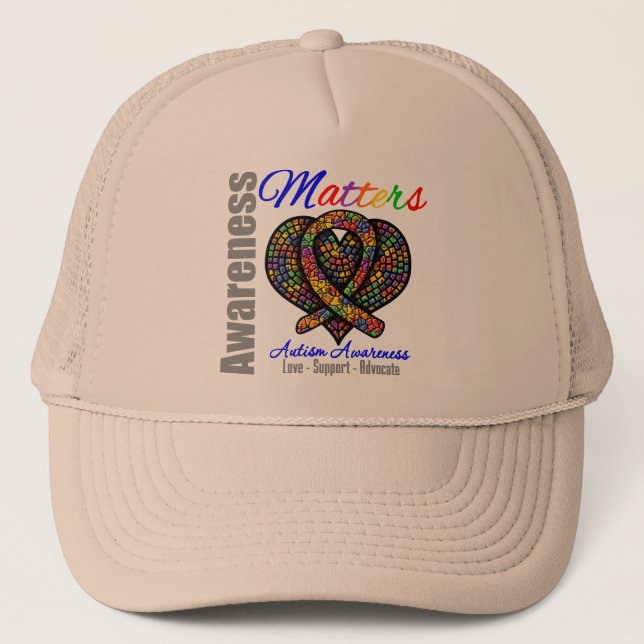 Casquette Love Support Advocate - Sensibilisation sur l'auti (Devant)