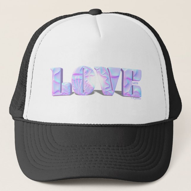 Casquette LOVE Typographie, Graphisme Cool Art (Devant)