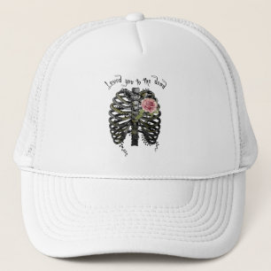 Casquette Loved You to Dead - Cage de côtes gothiques