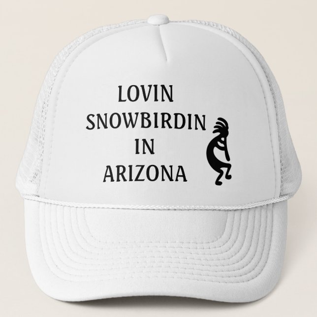 CASQUETTE LOVIN SNOWBIRDIN EN ARIZONA KOKOPELLI (Devant)
