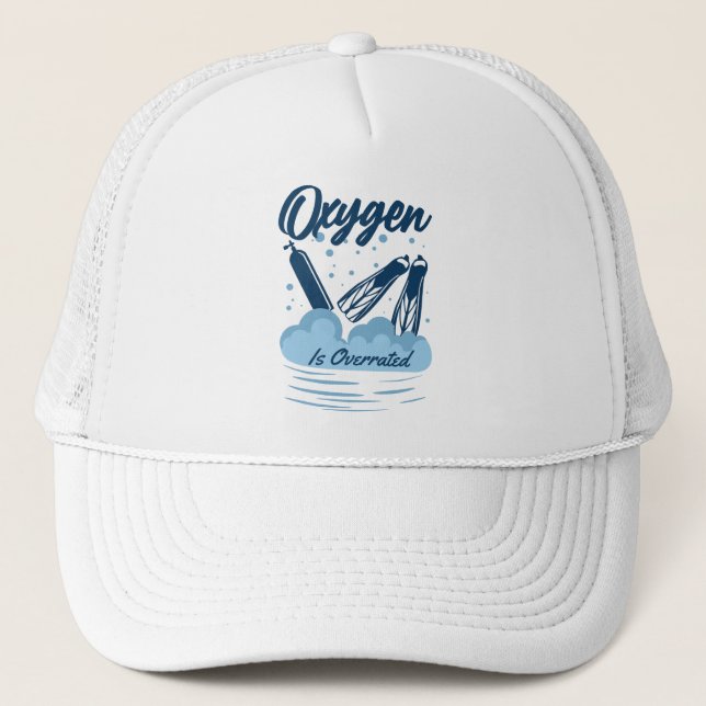 Casquette L'oxygène est surfait - Pour les nageurs (Devant)