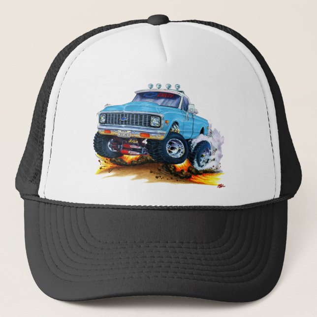 Casquette Lt 1970-72 de Chevy CK1500 BlueTruck (Devant)