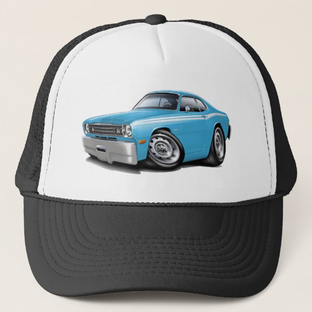 Casquette Lt 1970-74 de chiffon Bleu-Blanc Car (Devant)