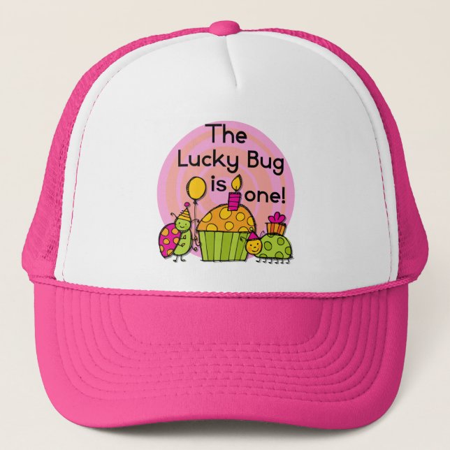 Casquette Lucky Bug Cupcake 1er Anniversaire Tshirts et cade (Devant)