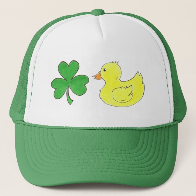 Casquette Lucky Duck Shamrock Rubber Ducky St. Patrick's Day (Devant)