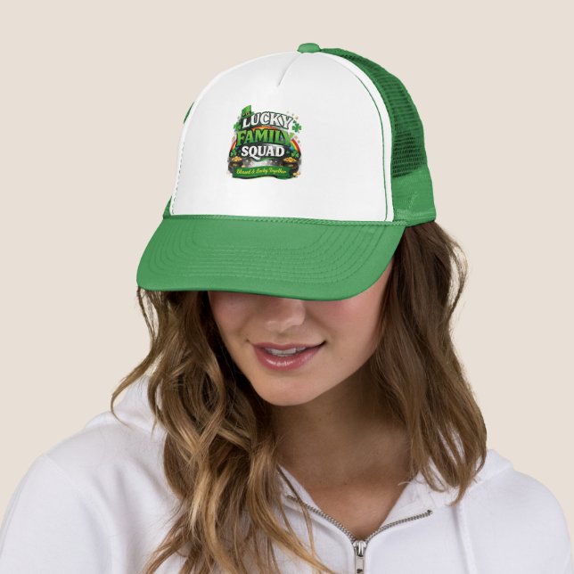 Casquette Lucky Family Squad Irish Shamrock St Patrick’s Day (En situation)